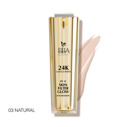 24K Gold & Roses – Radiant Glow Foundation SPF 30