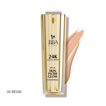 24K Gold & Roses – Radiant Glow Foundation SPF 30