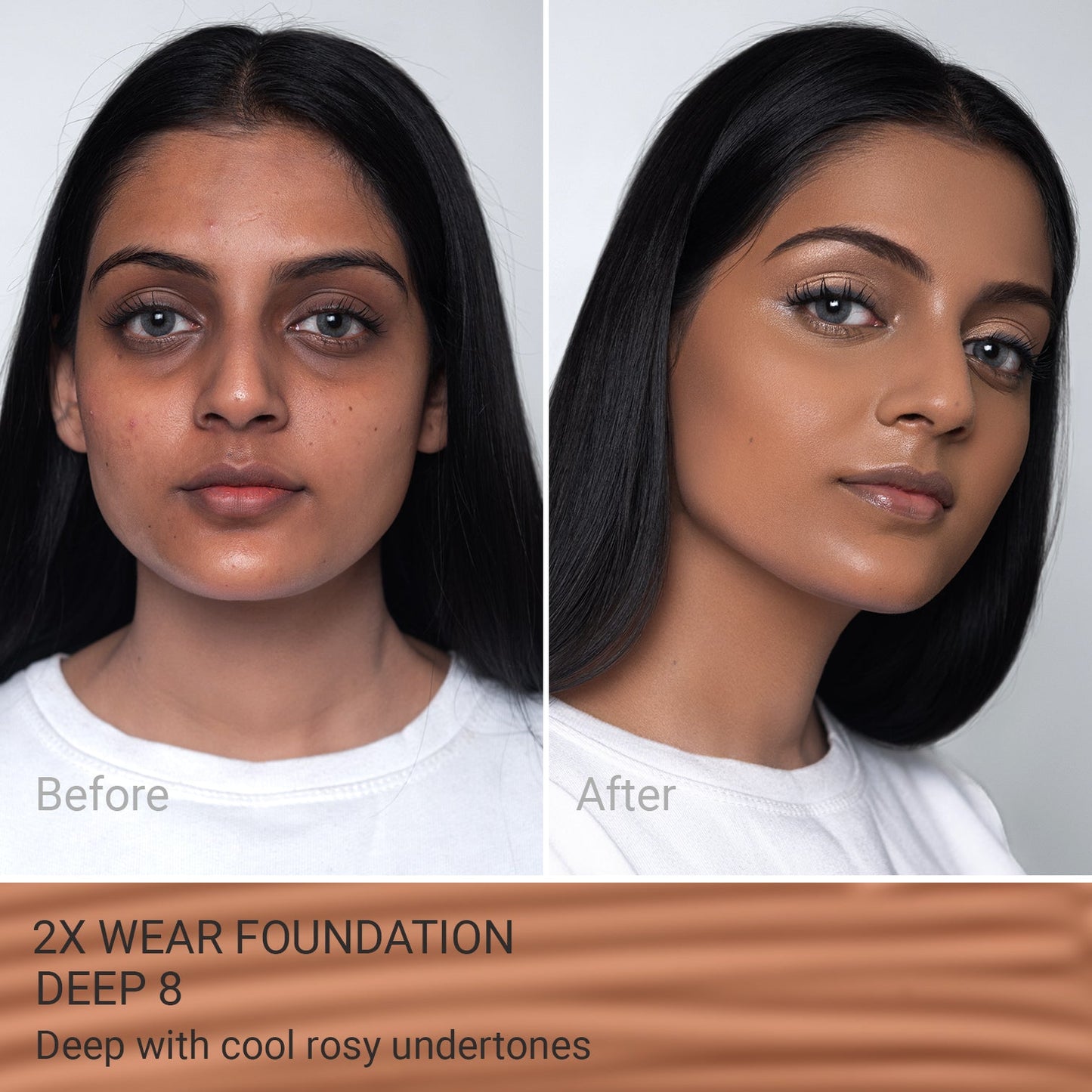 2X Wear – Long-Lasting Foundation