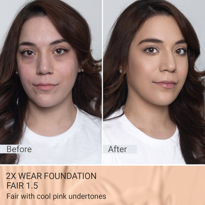 2X Wear – Long-Lasting Foundation
