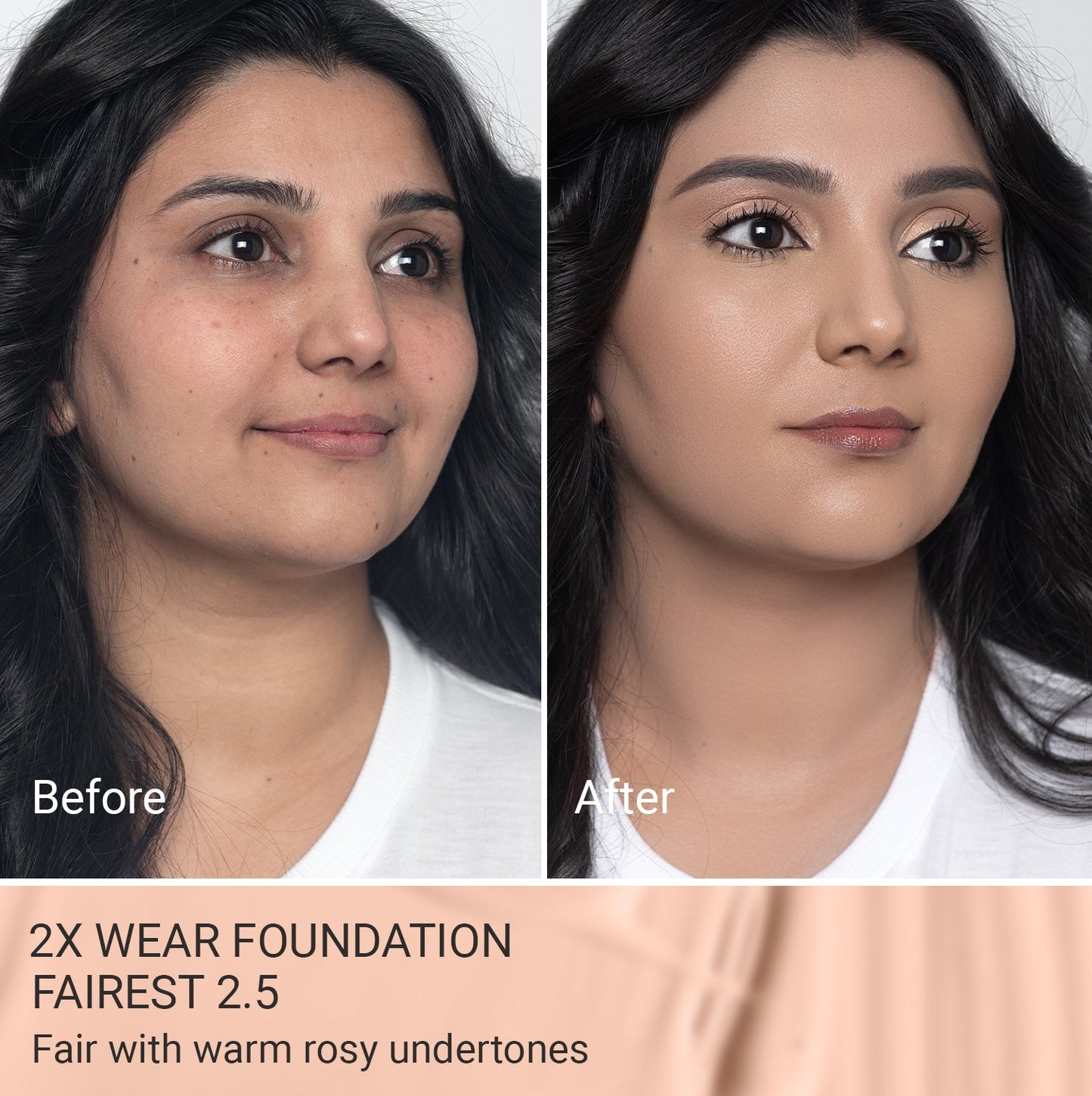 2X Wear – Long-Lasting Foundation