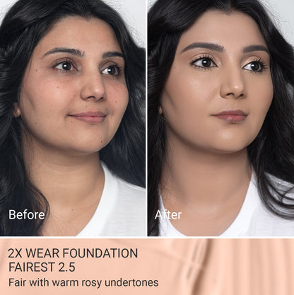 2X Wear – Long-Lasting Foundation