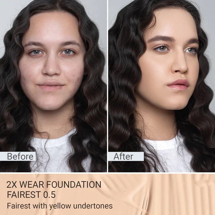 2X Wear – Long-Lasting Foundation