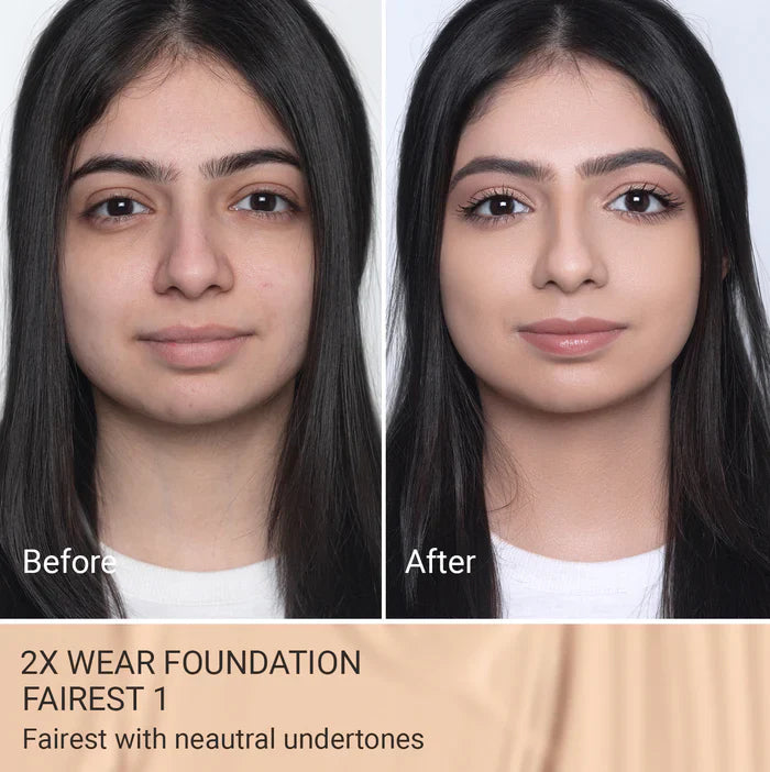 2X Wear – Long-Lasting Foundation