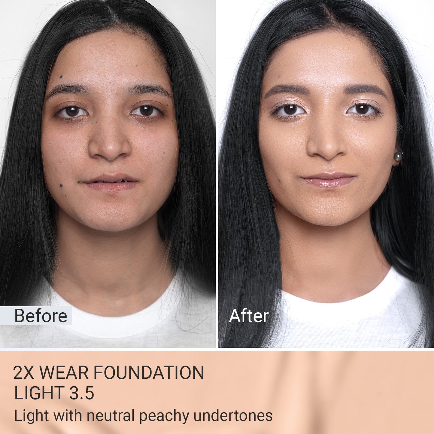2X Wear – Long-Lasting Foundation