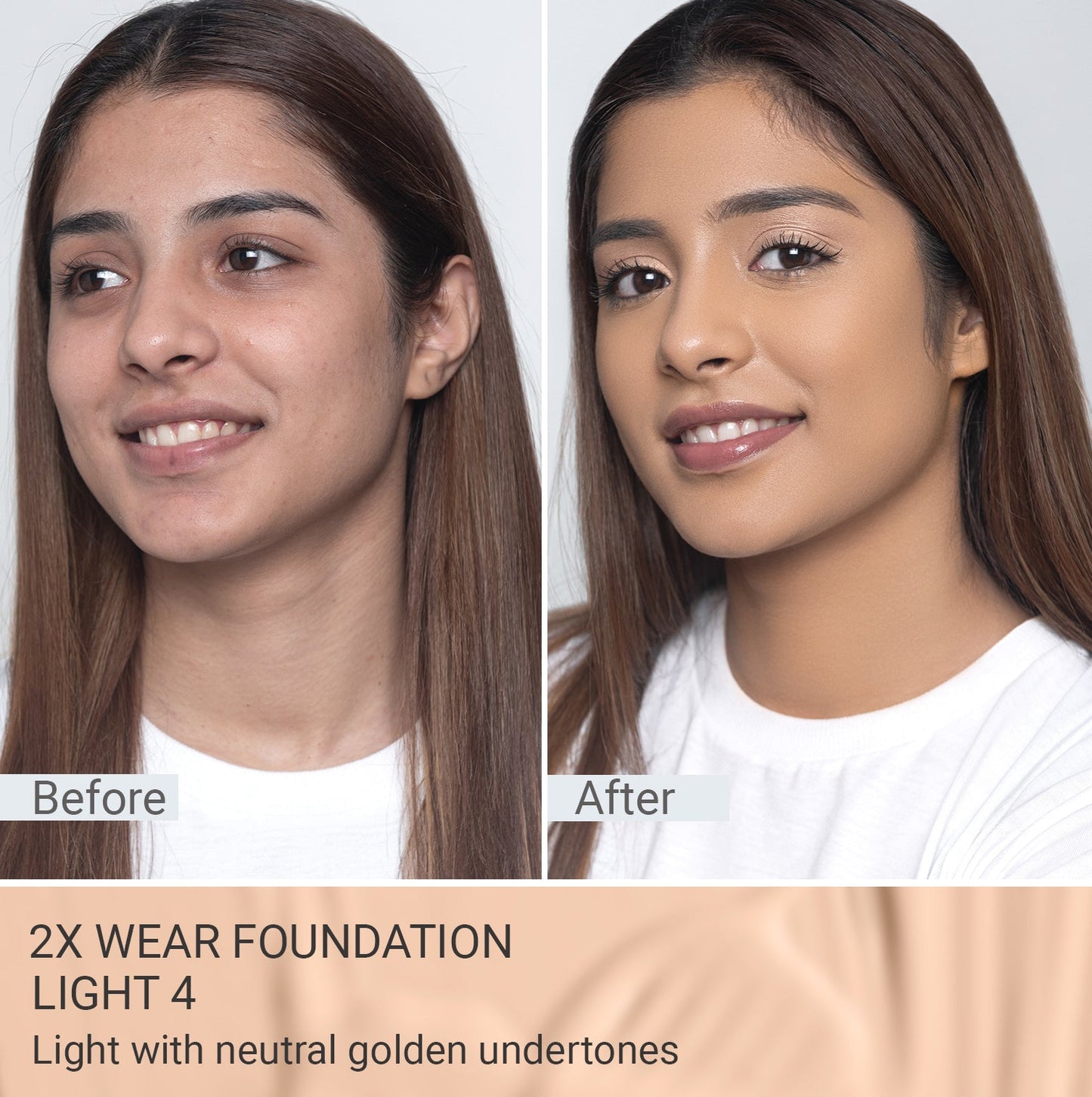 2X Wear – Long-Lasting Foundation