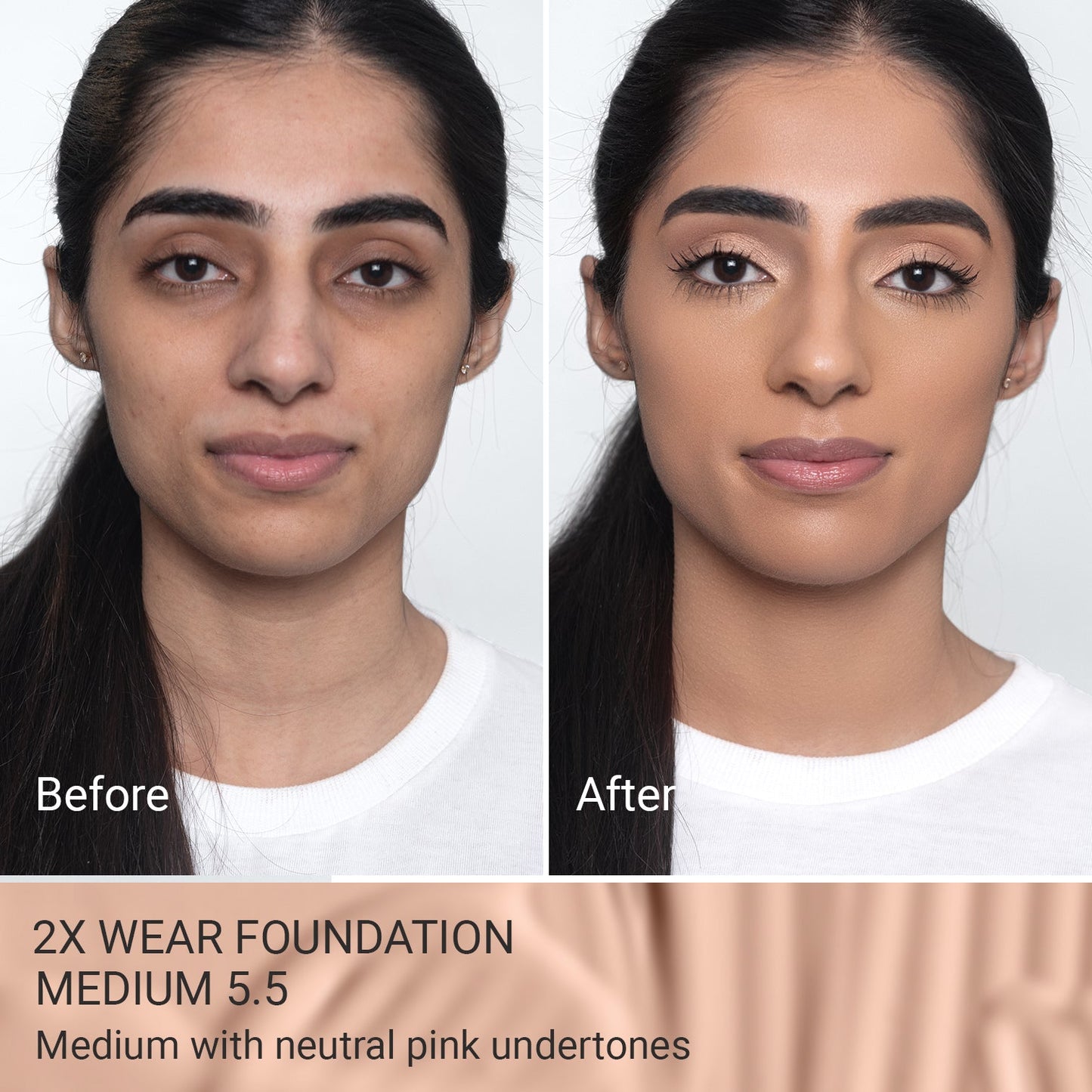 2X Wear – Long-Lasting Foundation