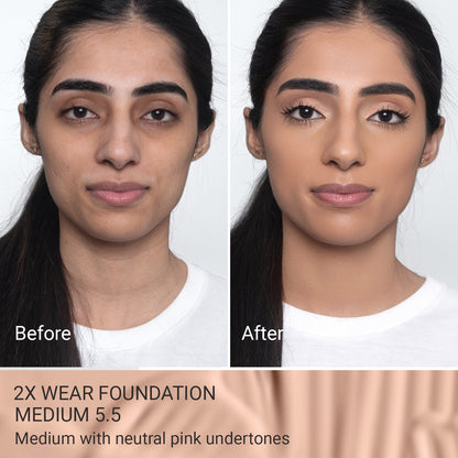 2X Wear – Long-Lasting Foundation