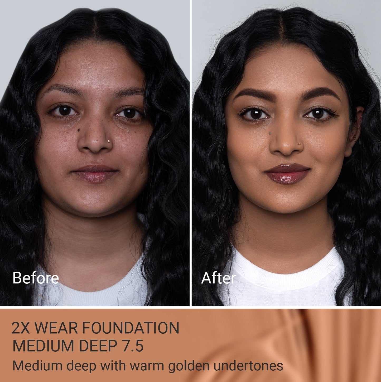 2X Wear – Long-Lasting Foundation
