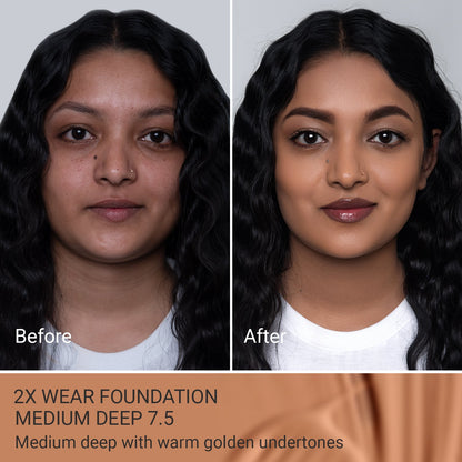 2X Wear – Long-Lasting Foundation