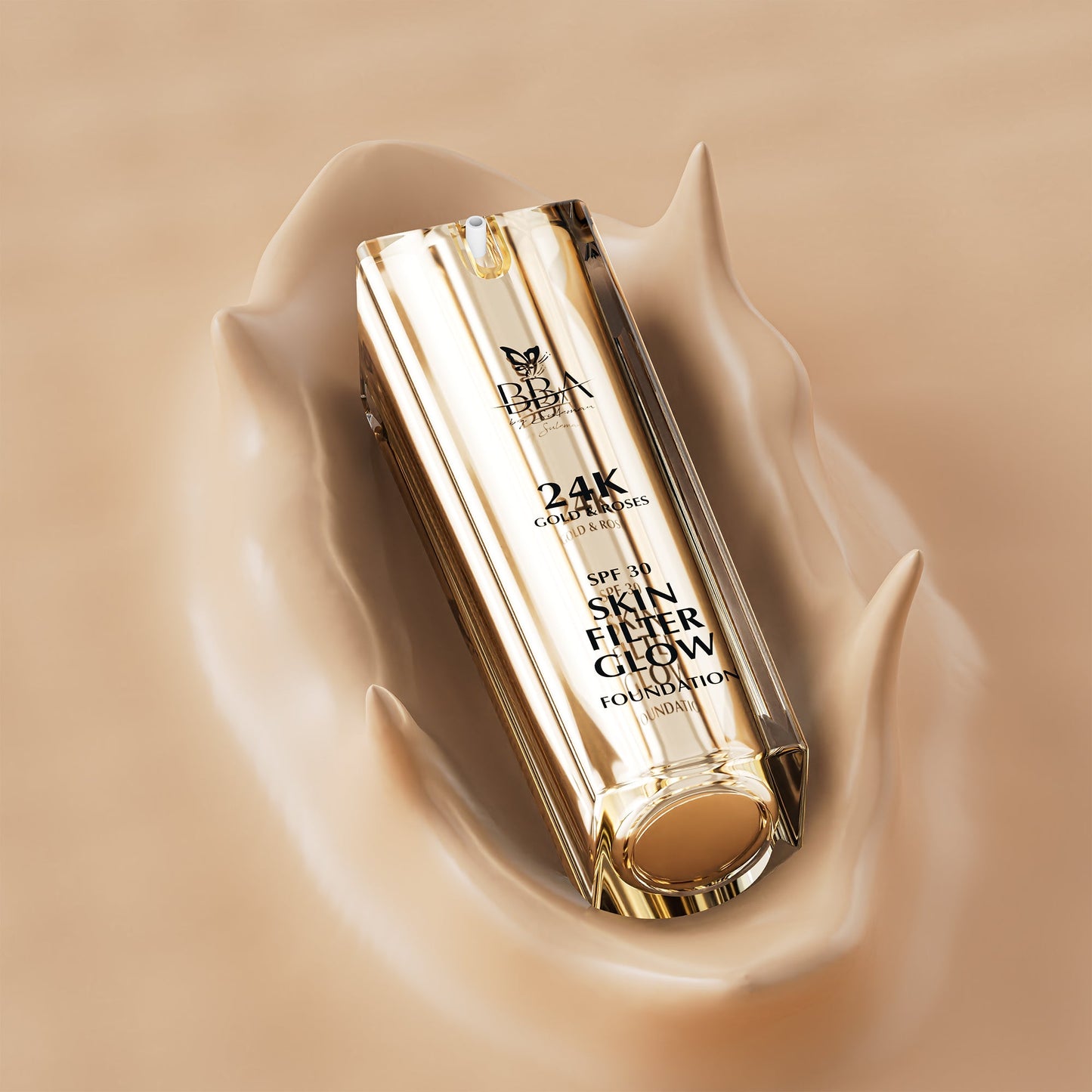 24K Gold & Roses – Radiant Glow Foundation SPF 30